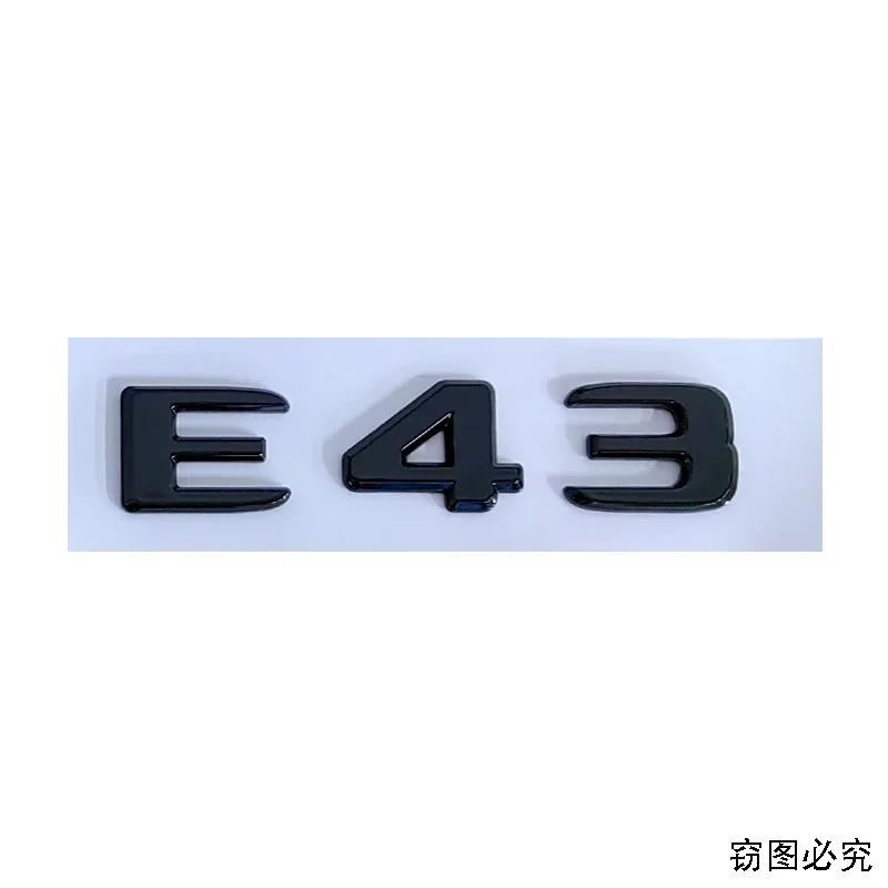 ABS Modified Car Side Sticker Fender Emblem Badge Tail Trunk Decals for Mercedes Benz E43 E53 E63 Letters Styling Accessories