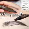 4-Tip Waterproof Microblading Eyebrow Pen, Natural Hair-Like Strokes, Smudge-Proof Long-Lasting Brow Makeup