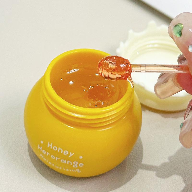 HERORANGE Honey Hydrating Lip Mask - Deep Moisturizing & Anti-Cracking Lip Balm Primer