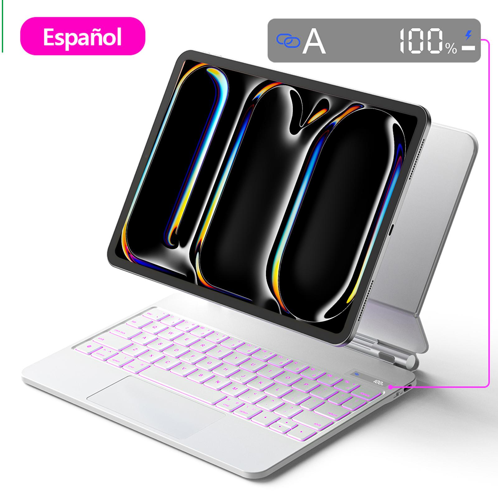 

Magic Keyboard for iPad Pro 13 case iPad Air 6 for iPad Pro 11 inch for iPad Air 4 Air 5 10.9 Pro 12 9 Multi-Touch Trackpad Pro 11 2018 - 2022