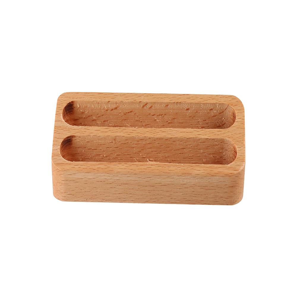 Display Stand Solid Wood Desktop Business Card Wood Business Card Display Stand  Storage Box