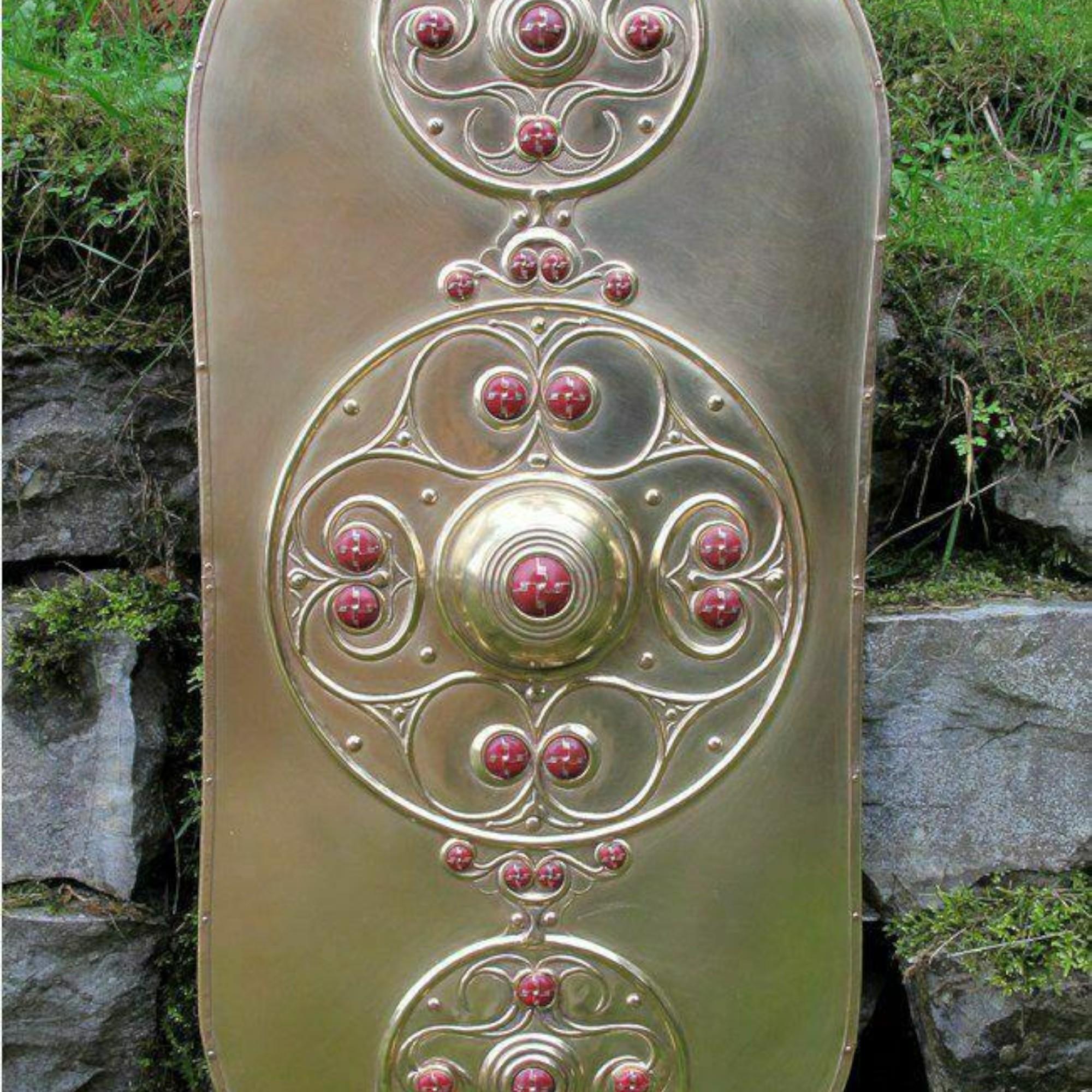 

36-дюймовый щит средневекового рыцаря, реконструкция кельтского щита, греческий щит