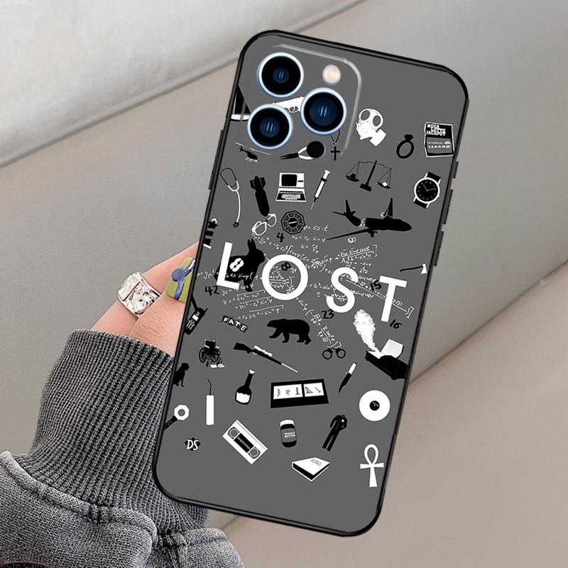 Lost TV Series Phone Case For iPhone 16 15 14 12 11 13 17 Pro Max mini 15 16 Plus 16e 17 Air Funda Cover