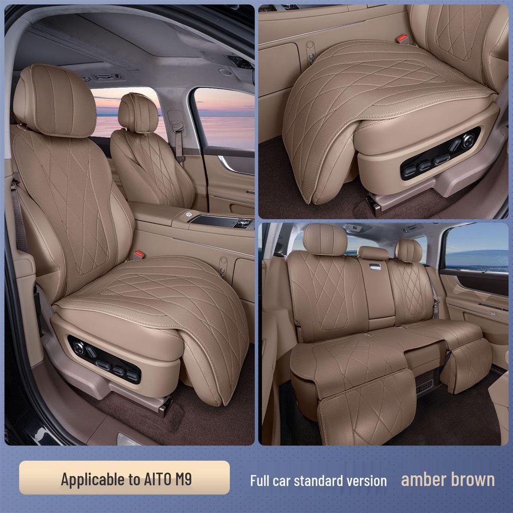 AITO M9 Universal Seat Cushion: Four Seasons, 5/6-Seater, Custom Fit, Enhanced Car Seat Cover.