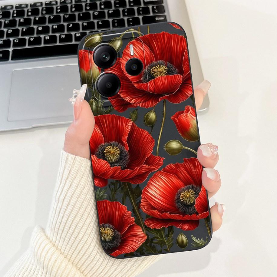 

Для Redmi Note 14 4G Чохол 2025 Модний Квітковий Мармуровий М який Силіконовий Ударостійкий Чохол Для Xiaomi Redmi Note 14 5G Note14 EU Бампер Note 14 4G Europe