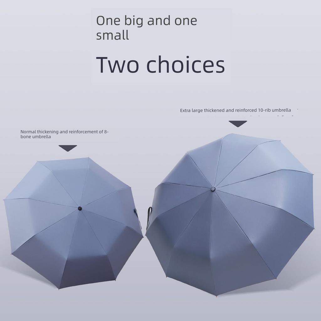 Fully Automatic Large Umbrella, Thickened and Reinforced, Foldable, Sunshade, Uv Protection, Dual-Use for Sun and Rain, Suitable for Men and Women