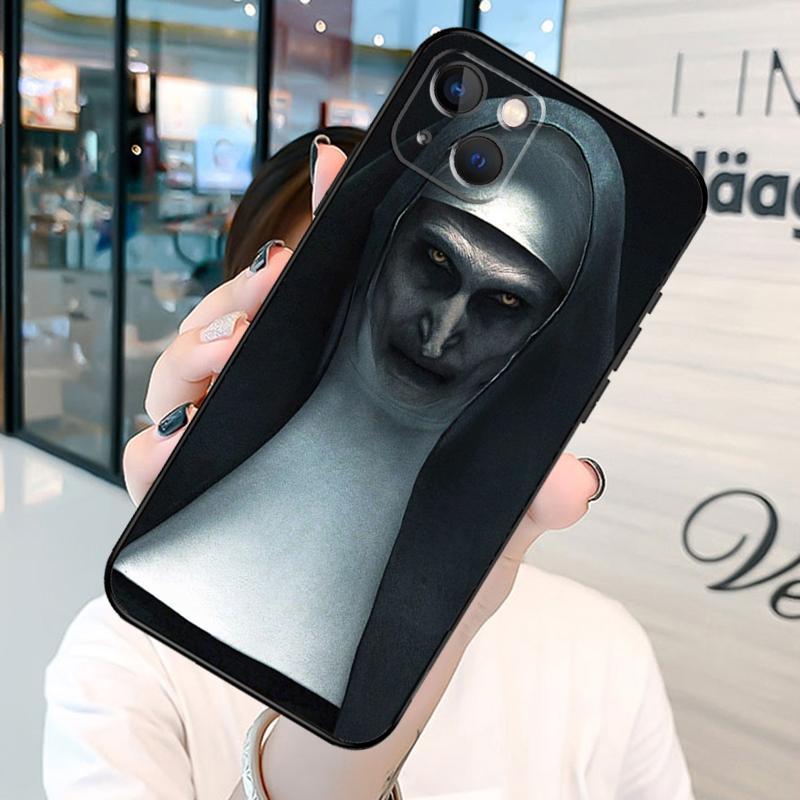 The Nun Valak Horror Phone Case For iPhone 13 12 Mini 11 14 15 Pro Max SE 2020 7 8 Plus X XS Max XR Cover Shell