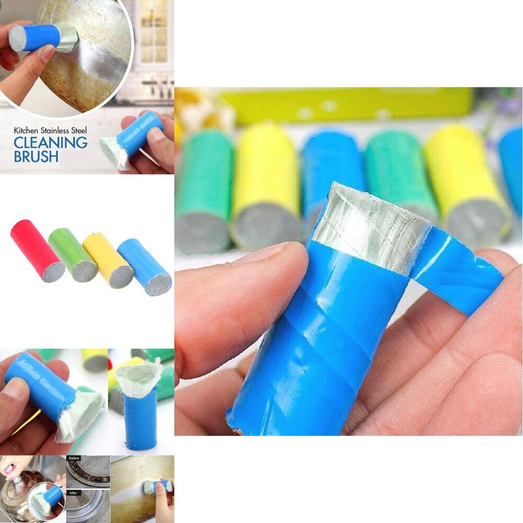 Versatile 2pcs Stainless Steel Rust Remover Cleaning Wash Brush Kitchen Tools For Effortless Cleaning