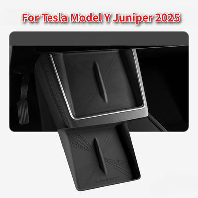 For Tesla Model Y Juniper 2025 Silicone Wireless Charger Pad Mat Protector Non-slip Mat Pad New Modely Car Interior Accessories
