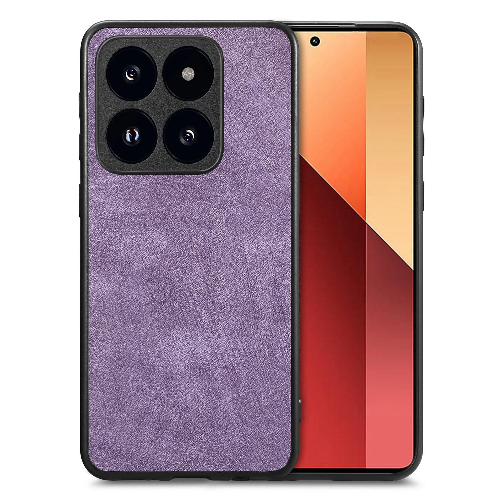 

Для Oppo F27 5G Чехол Противоударный Тонкий Ретро Кожаный Чехол-накладка для телефона Purple