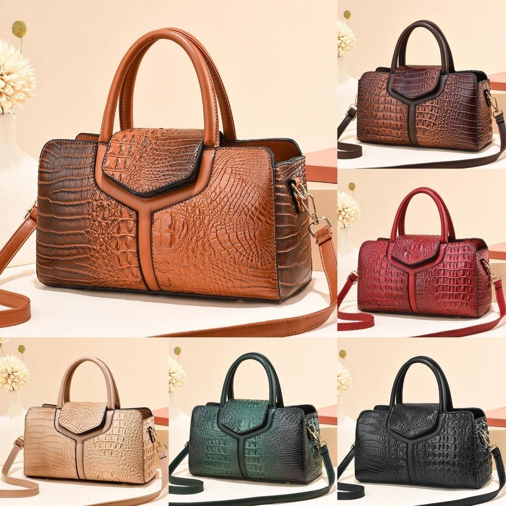 Chic Crocodile Pattern Shoulder Bag For Daily Wear In Various Colors
