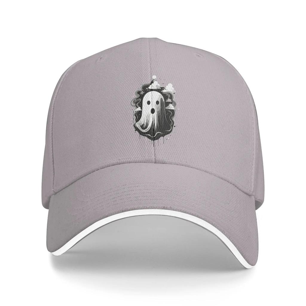 Ghost Of Disapproval Sun Baseball Cap Summer Women Unisex Spooky Creepy Ghost Design Trucker Hat Breathable Casual Snapback Cap