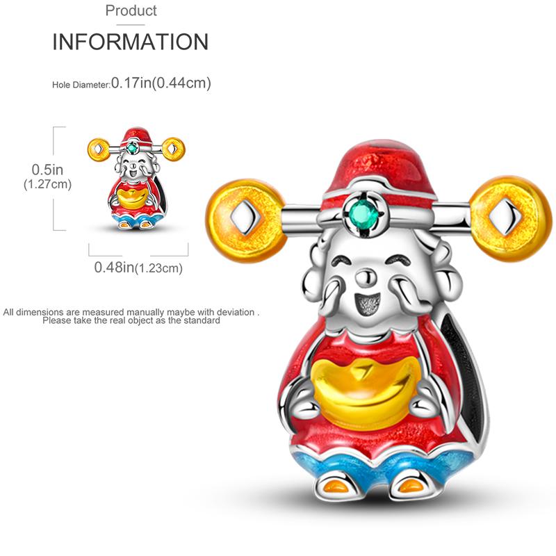 Elk Dinosaur Luminous Firefly Dangle Charm Flower Beads Sale Copper Fit Bangle Bracelet Diy Jewelry Charms