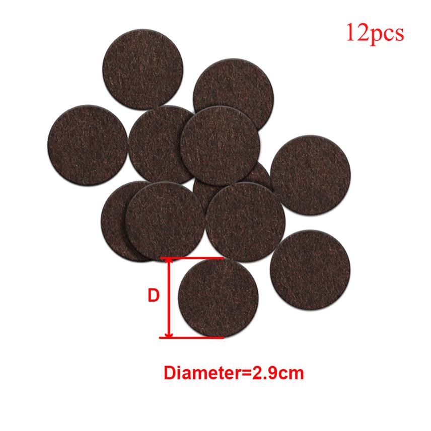 Self Adhesive Felt Chair Leg Protectors Chair Pad Furniture Feet Mute Chair Stoppers Anti-Slip Pad Round Table Foot Caps for Leg