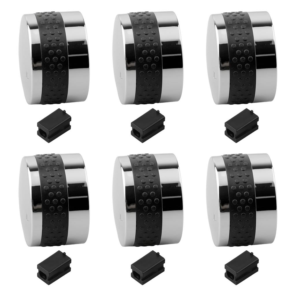 BBQ Parties BBQ Grill Knob Replacement Replacement Grill Knobs Nonslip Grip Plastic Construction Chrome Plated Finish