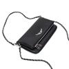Leather Small Square Bag, Fashionable Versatile Wing Underarm Shoulder Oblique Span Bag