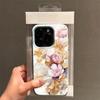 European Flower Pattern Phone Case For Iphone 17 16 Plus 13 Pro Max 11 15 12 14 17E 16E Transparent Full Camera Protection Cover