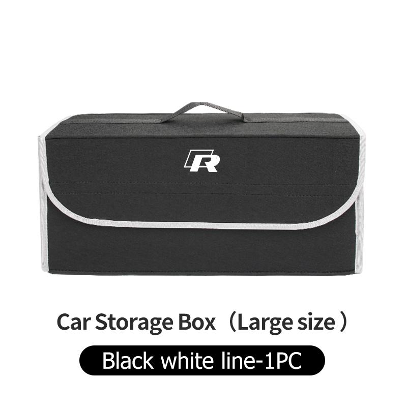 Car Emblem Trunk Storage Box Tool Folding Organiser Bag For Volkswagen VW Tiguan CC Jetta Polo Golf 4 5 6 Passat B5 B6 B7 CC