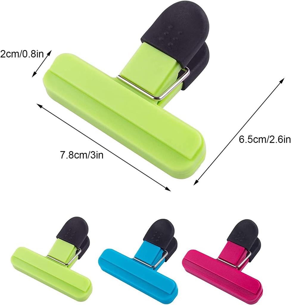 Heavy Duty Thickened Food Sealing Clips Multi-Functional Colorful Strong Sealing Grip Clips Tear-Resistant Moisture-Proof Snack