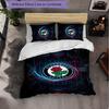 Blackburn Rovers Football 3 Piece Bedding Set Soft Duvet Cover Set with Pillowcases Printed Bedroom Decor Set for Home