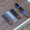 Denim Nylon Band for Apple Watch Ultra 3 2 1 49mm/11 10 46mm 42mm Canvas Wristband iWatch 9 8 7 6 5 SE 3 45mm 44mm 40/41mm Strap