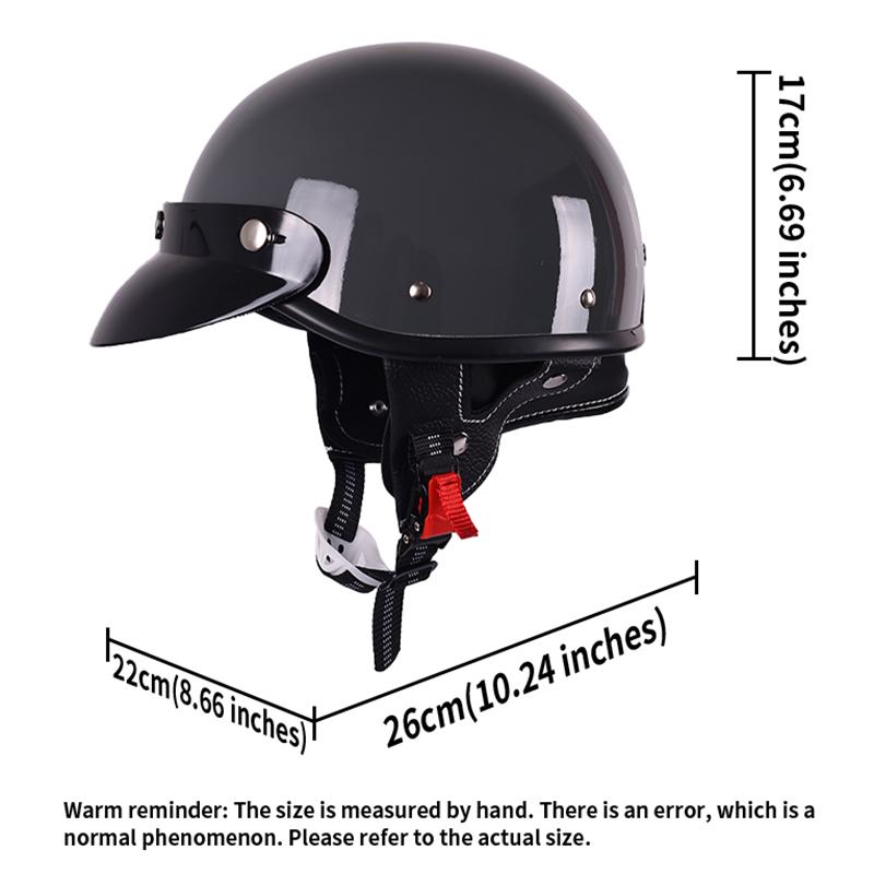 Retro Japanese Style Motorcycle Helmet Summer Half Shell 3/4 Scooter Helmet for Cruising And Climbing 3C Safety Certified