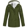 2026 Winter New Slim-fit Hardshell Jacket with Fleece Thickened Warm Women's Windproof Solid Color Coat