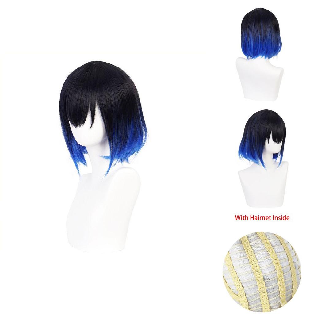 Demon Slayer Hashibira Inosuke Wig Soft And Heat-resistant Synthetic Silk Fiber For Cosplay Halloween Carnival And Comic Con