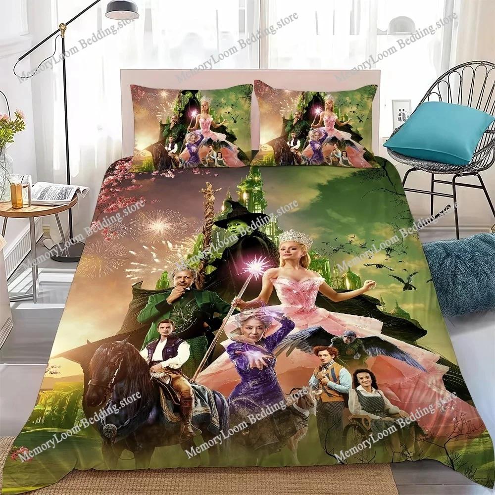 Film Fantasy W-Wicked For Good Duvet Cover Set Bedding Soft Laundry Cotton Bed Four Seasons Student Dormitory Home Textile963