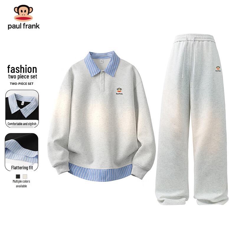 

Paul Frank Men s Casual Faux 2-Piece Sweatshirt & Pants Set M
