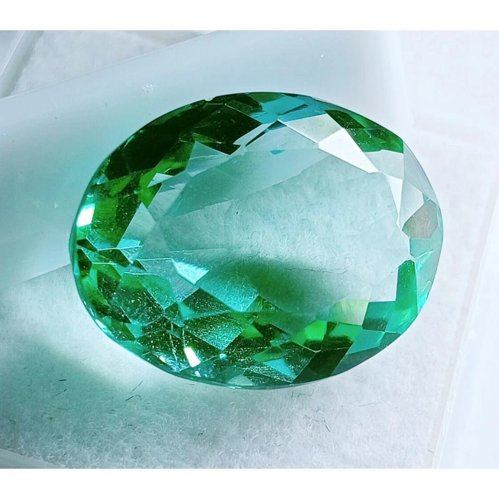 Certified Natural Green Topaz Brazilian Oval Cut 12+ Ct Fabulous Loose Gemstone