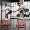 Plyometric Jump Box, 12 Inch Plyo Box, Steel Plyometric Platform and Jumping Agility Box, Anti-Slip Fitness Exercise Step Up Box for Home Gym