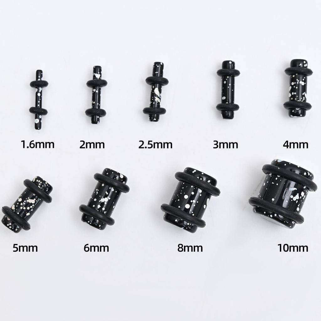 Acrylic Heart & Triangle Ear Plugs – Colorful Piercing Jewelry In Multiple Sizes