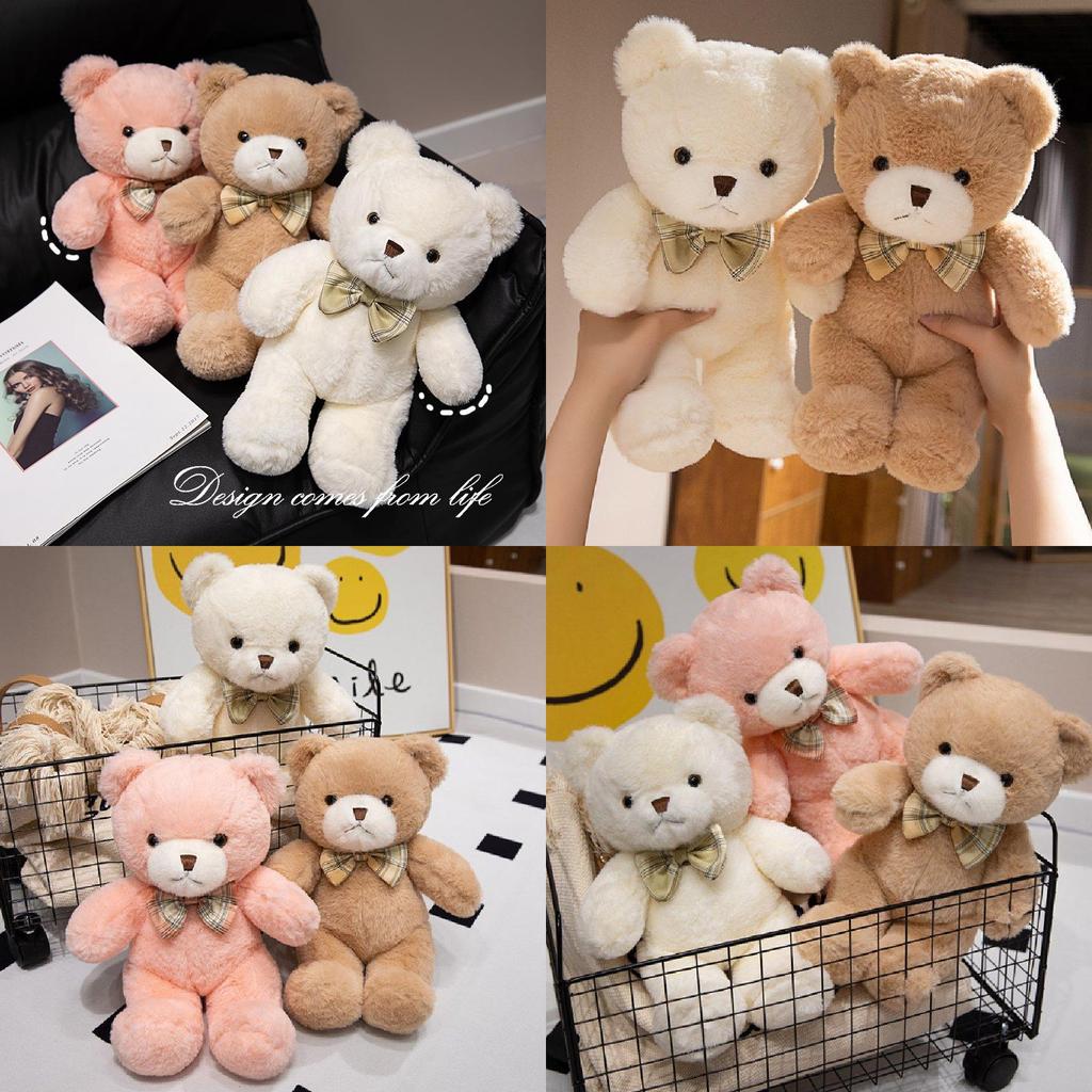 Adorable Teddy Bear Plush Toy For Kids Soft Cuddly Stuffed Animal Doll Gift