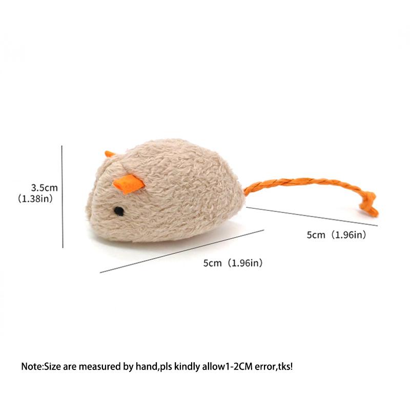 Pet Simulation Mouse Cat Toy Filled With Natural Catnip Self Entertainment Interactive Teaser Toy Anti Boring Chew Play Supplies