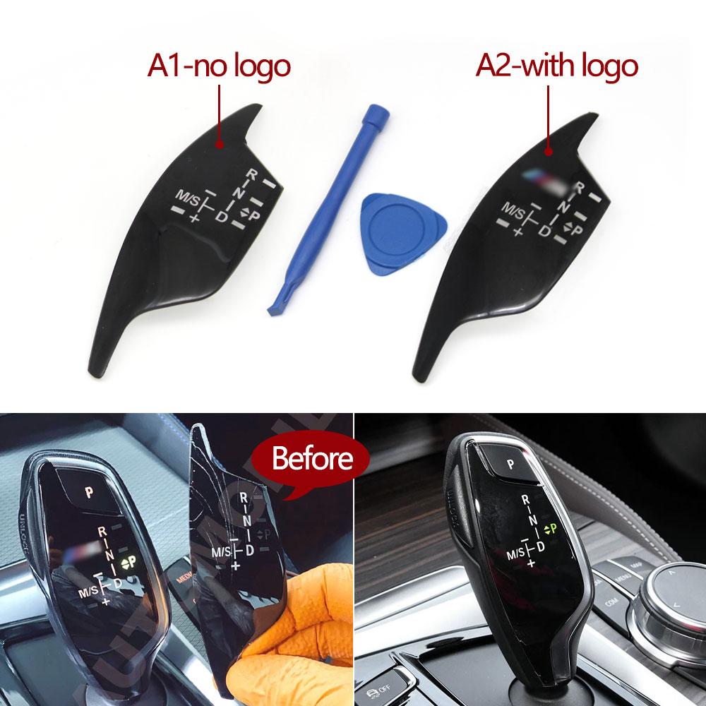 Left Hand Driver Car Interior Gear Shift Knob Panel Sticker Cover Replacement For BMW 5 6GT 7 X3 X4 G30 G31 G32 G11 G12 G01 G02