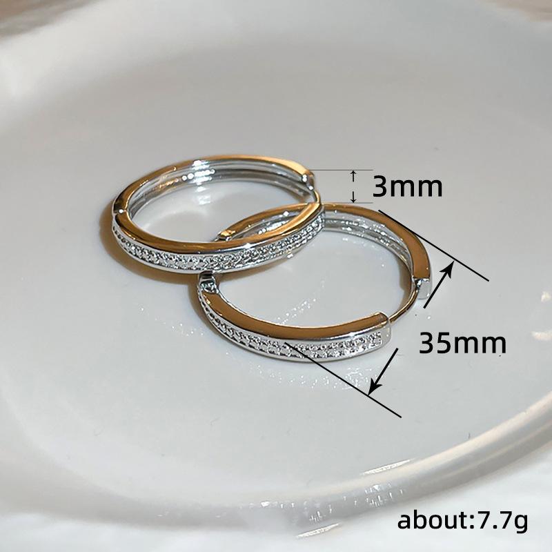 Minimalist Style Unique Temperament Earrings, Trendy Fashion Exaggerated Earrings, Dongdaemun Circle Light Luxury Earrings