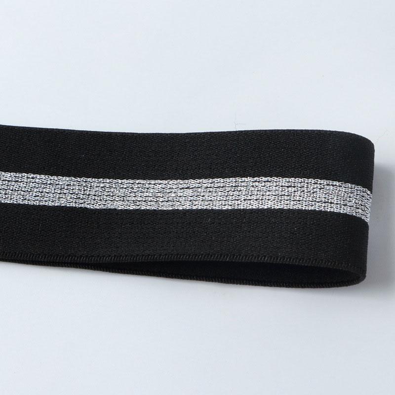 Bande elastiche a righe da 1/3/5 metri Spesse Alta Elasticità Maglia Elastica per Fai da Te Cintura Gonna Accessori da Cucito 40mm