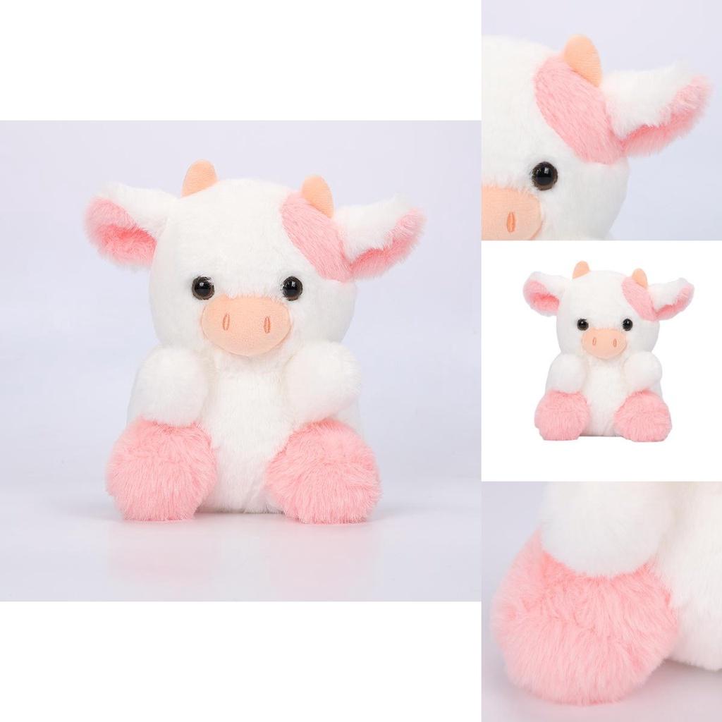 Soft And Fluffy Strawberry Cow Toy Perfect For Cuddling