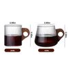 Glass Coffee Mug Comfortable Grip Dishwasher Safe for Hot Chocolate