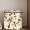 Large Capacity Flower Bird Pattern Storage Bag Non-woven Fabric Toy Storage Box  Bedding