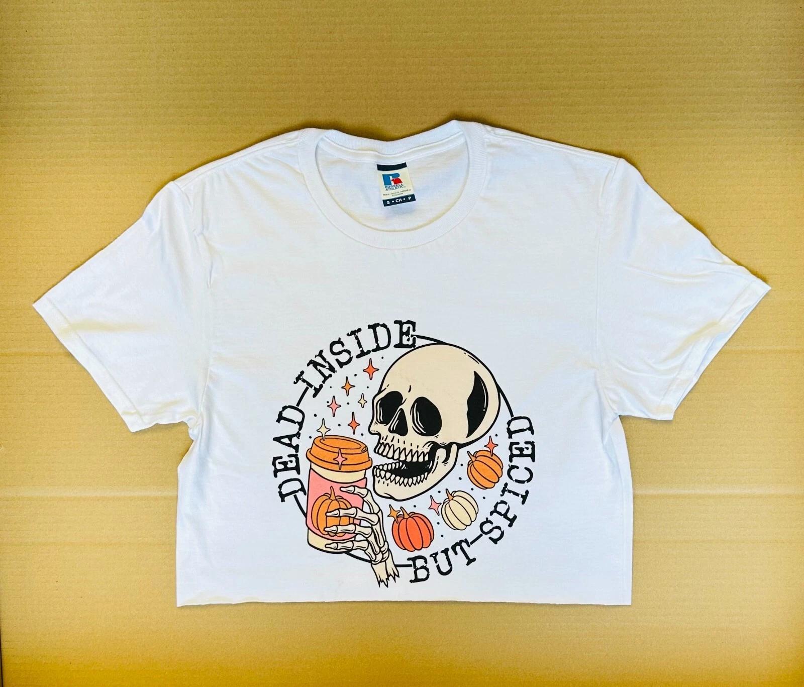 Halloween cropped top shirt S
