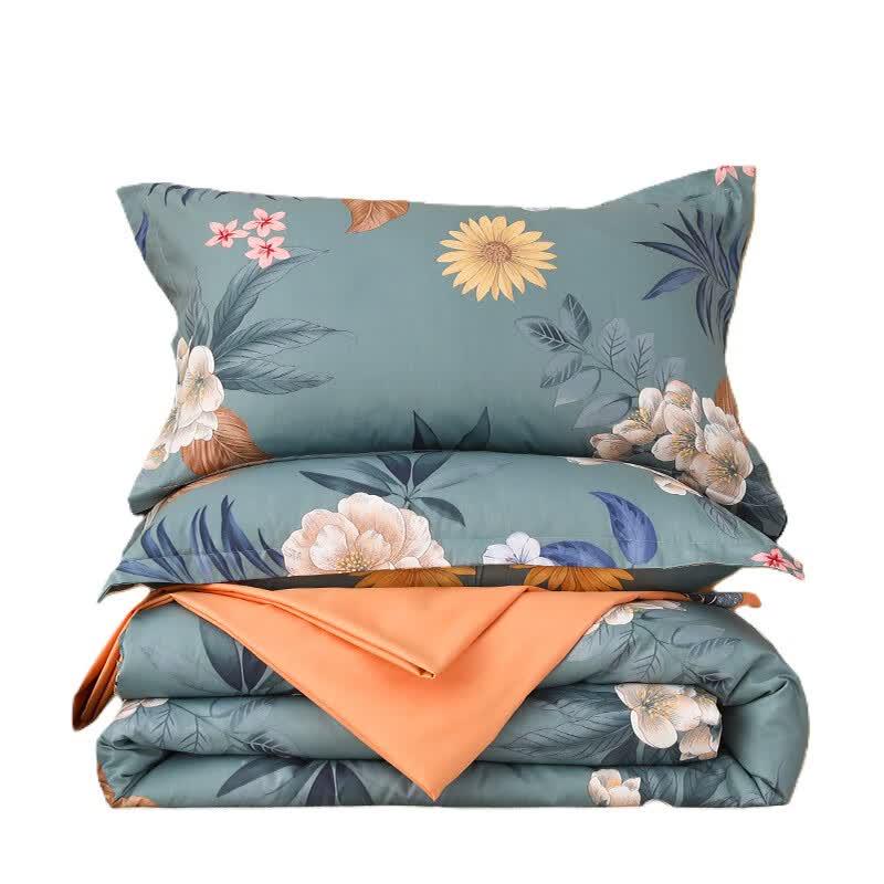 Uchino Floral Dance 4-Piece Bedding Set Flat Sheet Style 200x230cm