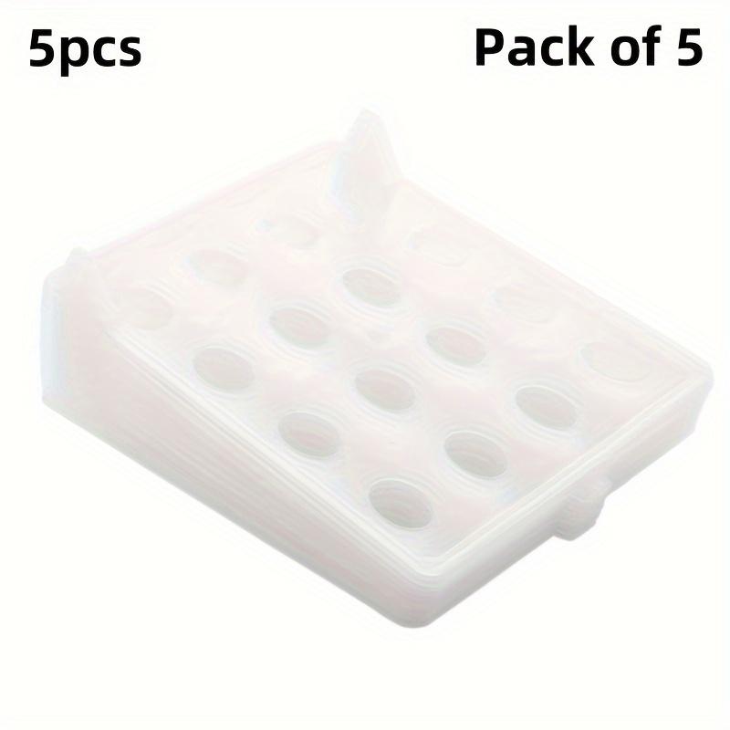 

5 шт.-гардероб для хранения одежды, практичная складная пластиковая доска для хранения одежды, стойка для органайзера одежды 5pcs белый