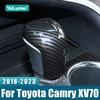 For Toyota Camry 70 XV70 2018      Hybrid ABS Car Gear Shift Head Cover Trim Decoration Sticker Case
