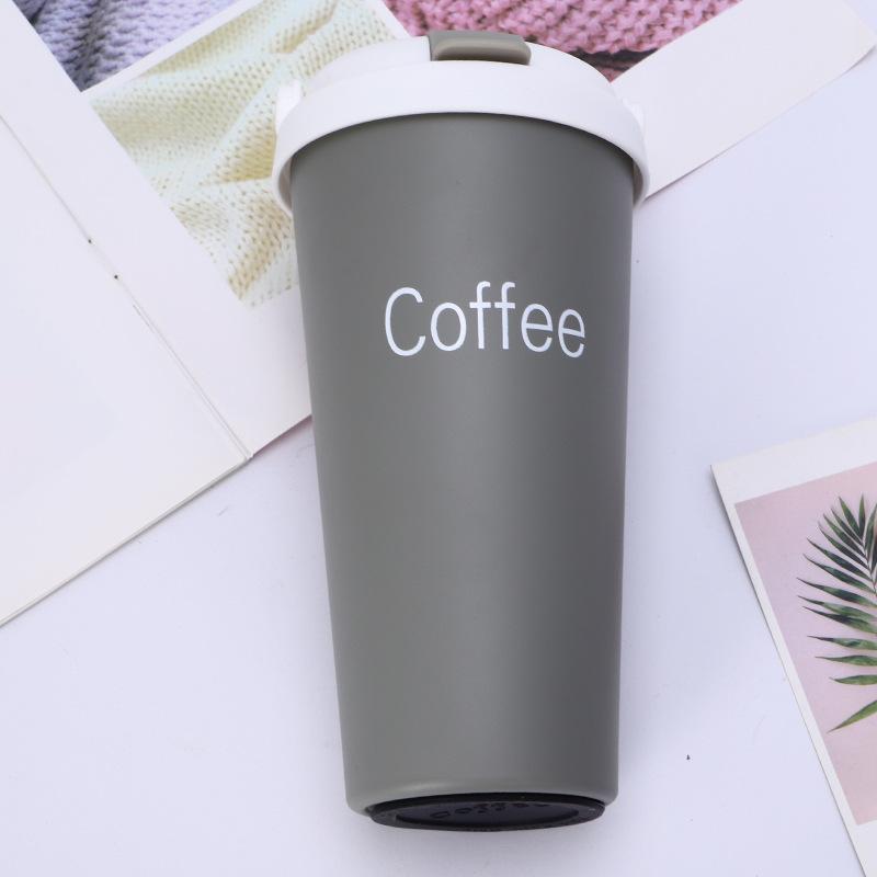 

Термос MeyJig из нержавеющей стали, минималистская бутылка для воды, термос, кофейная чашка, кружка для путешествий, 500 мл темно-серого