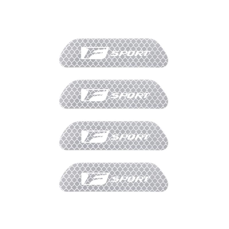 WDM2 2026 Hot Interior Stickers Lexus Car Door Reflective Sticker Night Light Warning Decal For Lexus F SPORT ES RX NX LS UX LM LX GX