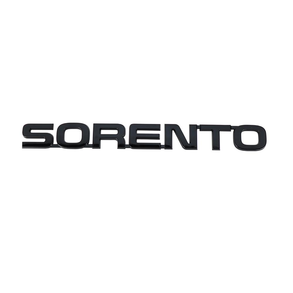3D ABS SORENTO CERATO Letter Badge Car Tail Emblem Trunk Decoration Sticker for Kia Sportage Rio Soul Optima Ceed Forte Picanto