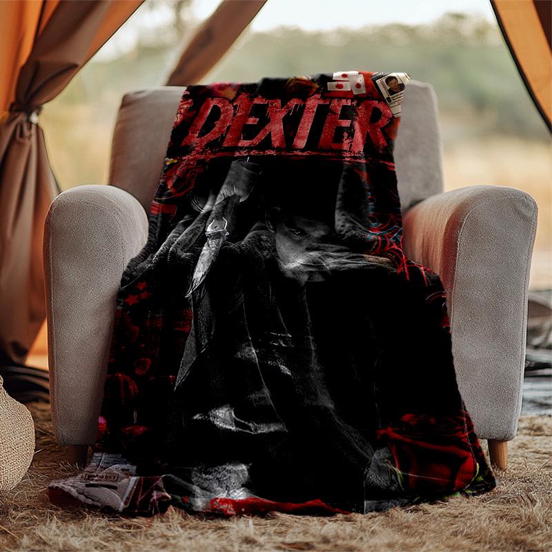 Dexter Flannel Blanket Soft Warm All-Season Throw, Design for Camping, Car Travel, Hiking Sofa, Bed, Office Perfect Gift for Parties