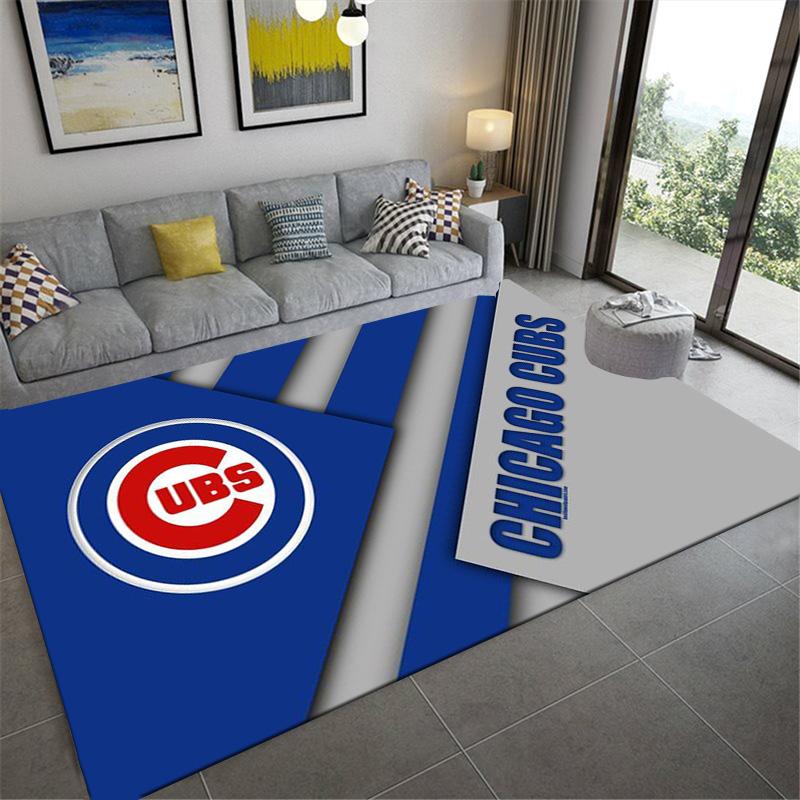 Chicago Cubs Teppich für Wohnzimmer Schlafzimmer Zuhause Sofadekoration, Kinder Spielteppich rutschfest
